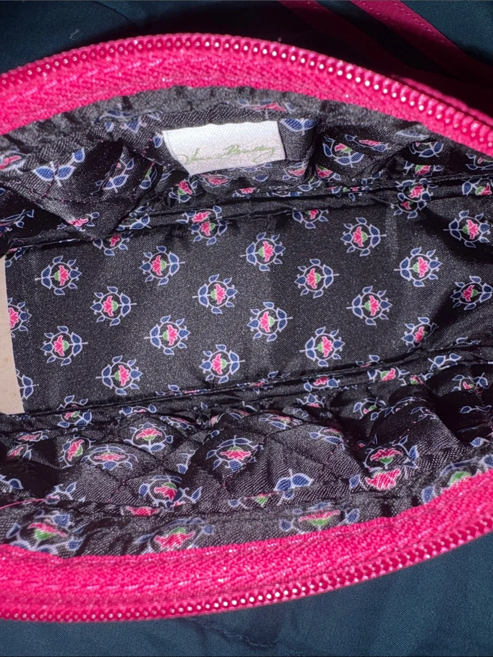 Vera Bradley Bright Pink Quilted Crossbody Wristlet